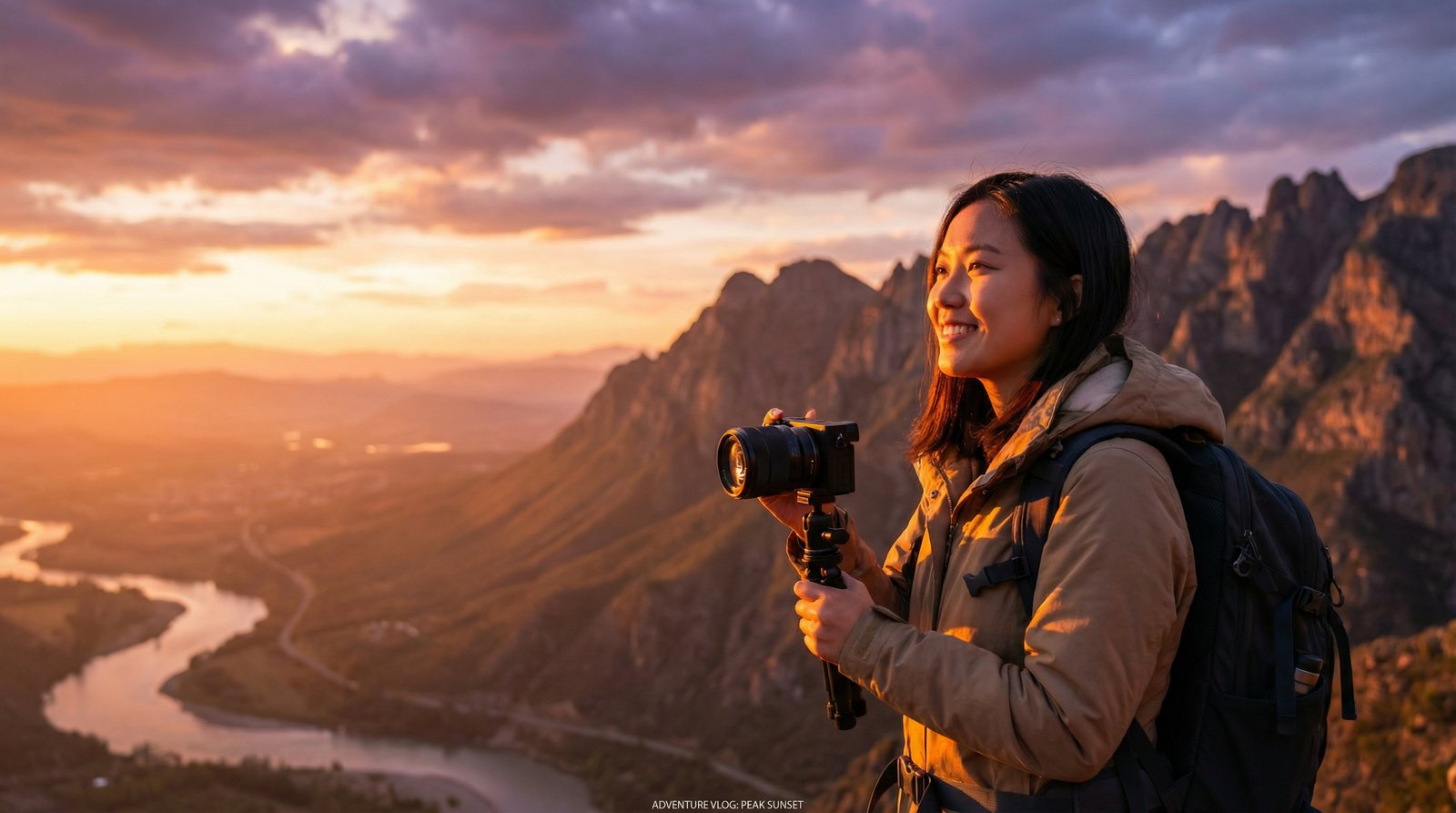 看片山巅日落旅行视频
