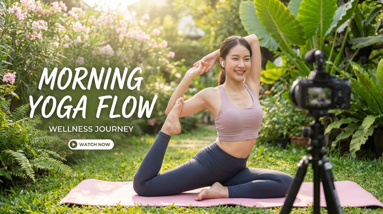 看片瑜伽晨练健身视频